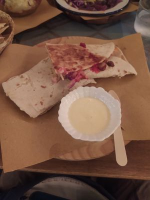 Beetroot burrito at ARUTAS Bistrot and Cocktail Bar in La Maddalena