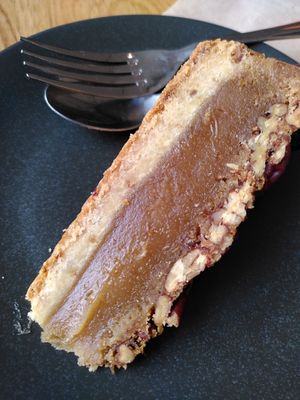 Maple and pecan cake (January 2025) at Turned Wood Café in Shrewsbury