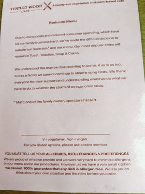  at Turned Wood Café in Shrewsbury