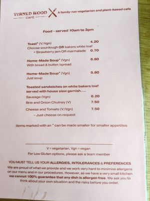  at Turned Wood Café in Shrewsbury