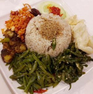 Nasi Lemak at Loving Hut in Medan