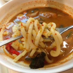 laksa at Loving Hut in Medan