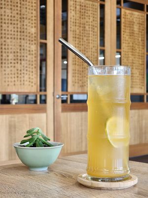 Iced Yuzu Black Tea at Jing Si Books & Cafe  in Salisbury