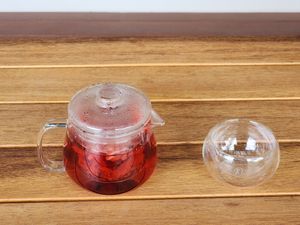 Hibiscus and Rose Tea at Jing Si Books & Cafe  in Salisbury