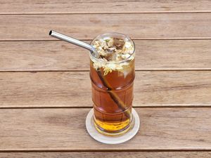 Iced Jasmine Black Tea at Jing Si Books & Cafe  in Salisbury