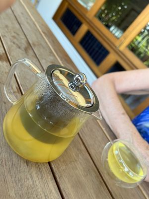 Ginger lemongrass tea  at Jing Si Books & Cafe  in Salisbury