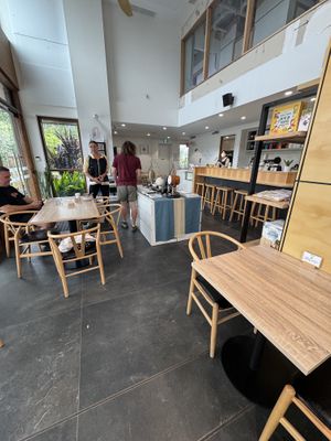 Unfortunately I didn’t take photos of the food. 😂  at Jing Si Books & Cafe  in Salisbury