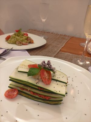 Raw lasagna at Wild Vegan in Ubud