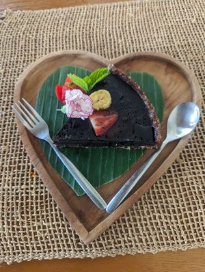Chocolate and banana pie ♥️ at Wild Vegan in Ubud
