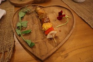 Fire Grilled-BBQ Tofu And Vegetables. at Wild Vegan in Ubud