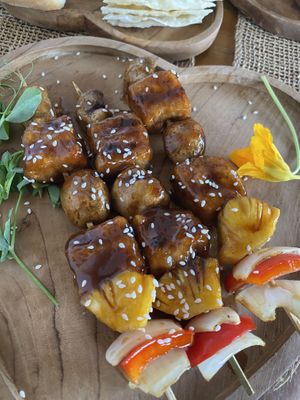 Fire Grilled BBQ Tofu and Vegetables   at Wild Vegan in Ubud