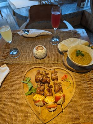 BBQ tofu and pumpkin curry at Wild Vegan in Ubud