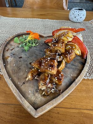 BBQ plate was delicious   at Wild Vegan in Ubud