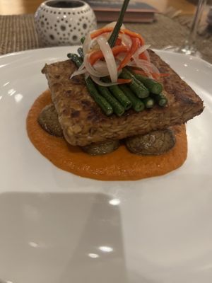 Tempe steak  at Wild Vegan in Ubud