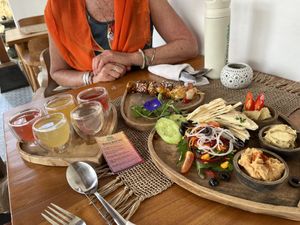 Next came empty plates  at Wild Vegan in Ubud