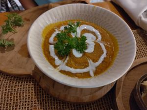 Pumpkin soup at Wild Vegan in Ubud