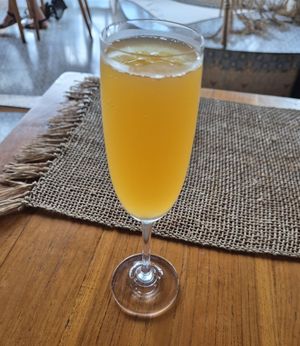 Kombucha mango passion fruit at Wild in Ubud