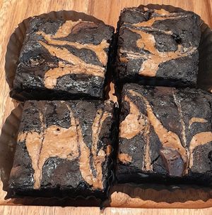 Picked up a brownie for our picnic 😋 at Grounded  in El Nido