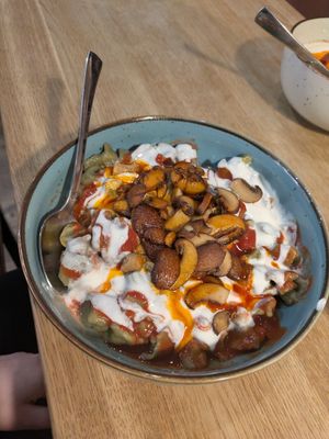 Vegane Manti mit Pilzen at Lezizel Manti - RiemArcaden in Munich