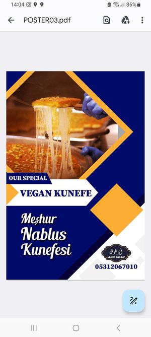 Bekliyoruz at Abu Ghoush Künefe in Istanbul