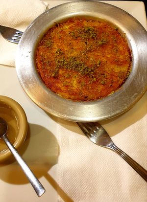 no need to add the extra sugar syrup at Abu Ghoush Künefe in Istanbul
