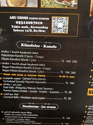   at Abu Ghoush Künefe in Istanbul