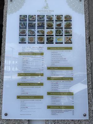 Menu   at Patthaya Thai in Viana Do Castelo