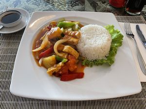 Sweat and sour tofu   at Patthaya Thai in Viana Do Castelo