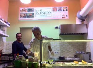 kikero falafel with Timur and its colleague at Kikero Falafel in Istanbul