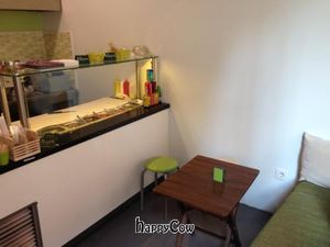 The only table at Kikero Falafel in Istanbul