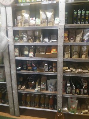 Staple products at La Canela Biocentro in Madrid