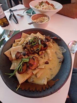 Pasta stroganoff at Pastan Barcelona in Barcelona
