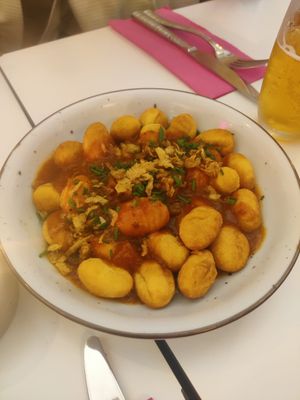 Fried gnocci at Pastan Barcelona in Barcelona
