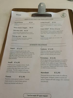 Menu 1/2  at Pastan Barcelona in Barcelona