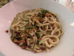 Cacio e pepe at Pastan Barcelona in Barcelona