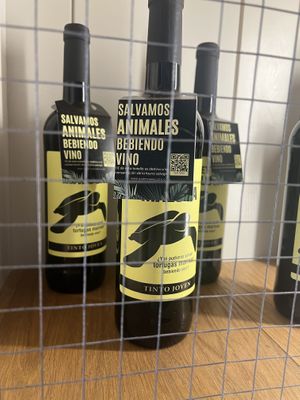 Wine that saves animal 🥹  at Pastan Barcelona in Barcelona