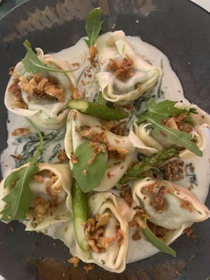 Tortelloni spinach  at Pastan Barcelona in Barcelona