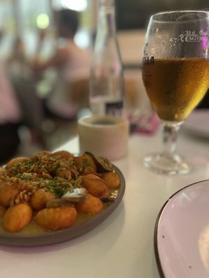 Gnocchi with mushroom sauce   at Pastan Barcelona in Barcelona