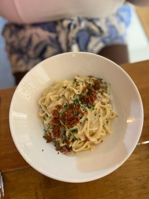 Carbonara at Pastan Barcelona in Barcelona
