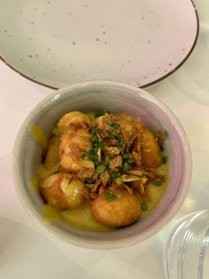 Loaded gnocchi   at Pastan Barcelona in Barcelona