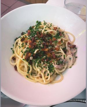 Vegan carbonara 😍🤤  at Pastan Barcelona in Barcelona