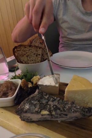 Cheese board  at Pastan Barcelona in Barcelona