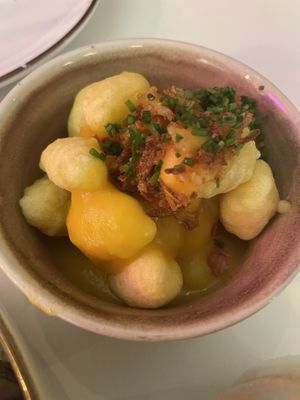 Gnocchi cheese  at Pastan Barcelona in Barcelona
