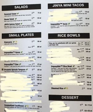 Menu 1  at JINYA Ramen Bar in Wichita