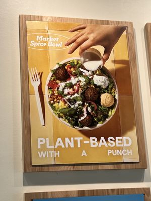 Sign inside  at Cava  in Tyler