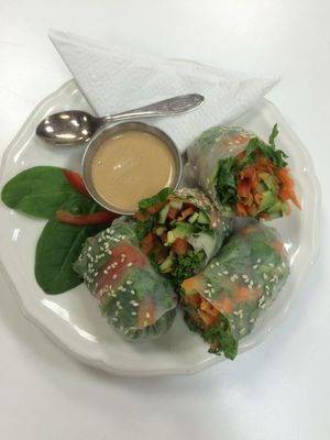 Kale - Avocado Rice Wraps at The Bleeding Carrot in Owen Sound