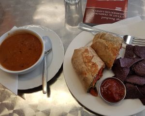 Today's vegan lunch at The Bleeding Carrot in Owen Sound