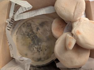 Hummus at Barra Falafel Zona Colonial in Santo Domingo