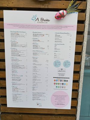 Menu June 2024 at A Braña Restaurante & Bar in Lires