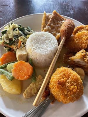 Nasi campur  at Siboghana Waroeng in Ubud